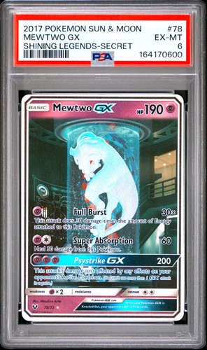 Mewtwo shining legends sun - gx,