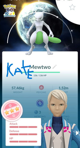Shiny mewtwo - shiny, (iv100)