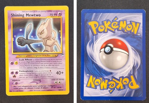 Carta pokemon shining - shining, mewtwo