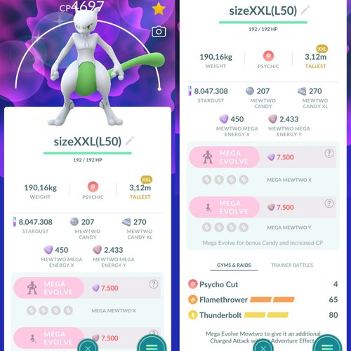 Pokemon shiny mewtwo - shiny, lv50