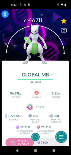 Pokémon master palla shiny - go,